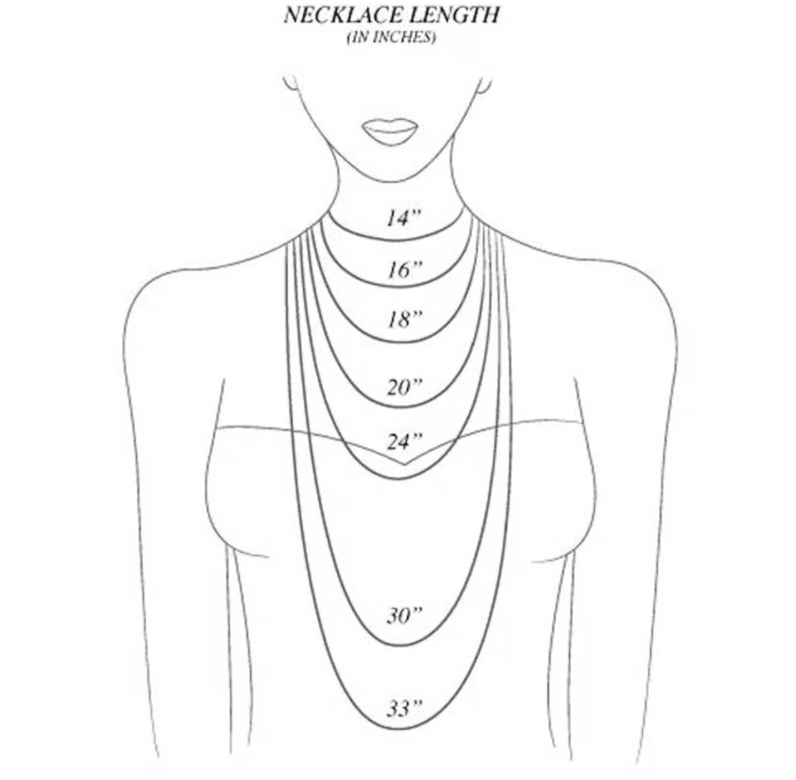 Keepsakes 5 Miracle Ultrasound & Spa necklace sizes