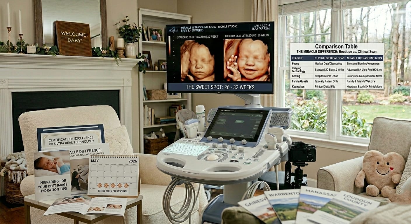 When to Get a 3D/4D & 8K Ultrasound | Miracle Ultrasound & Spa